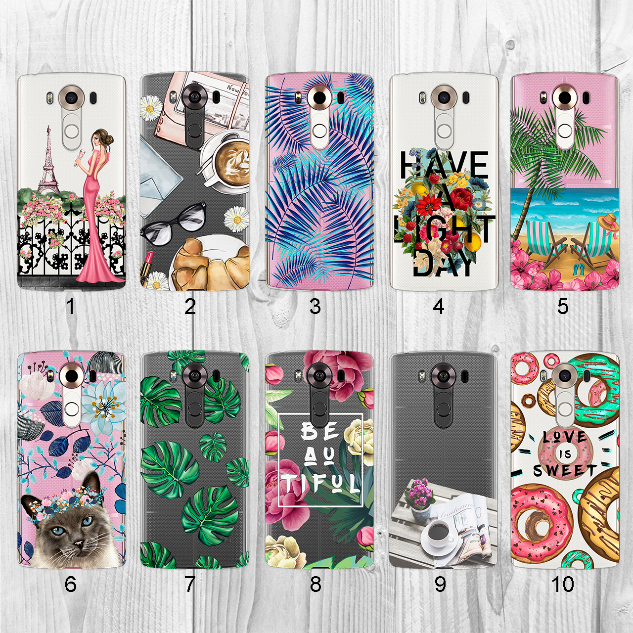 

Силиконовый чехол с рисунком для LG V10 H961s (new collection)