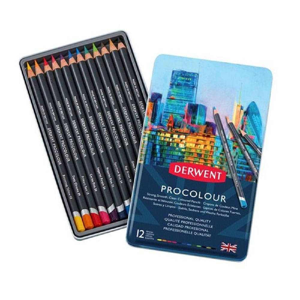 

Набір кольорових олівців "Procolour", 12 кол., мет. пенал, Derwent