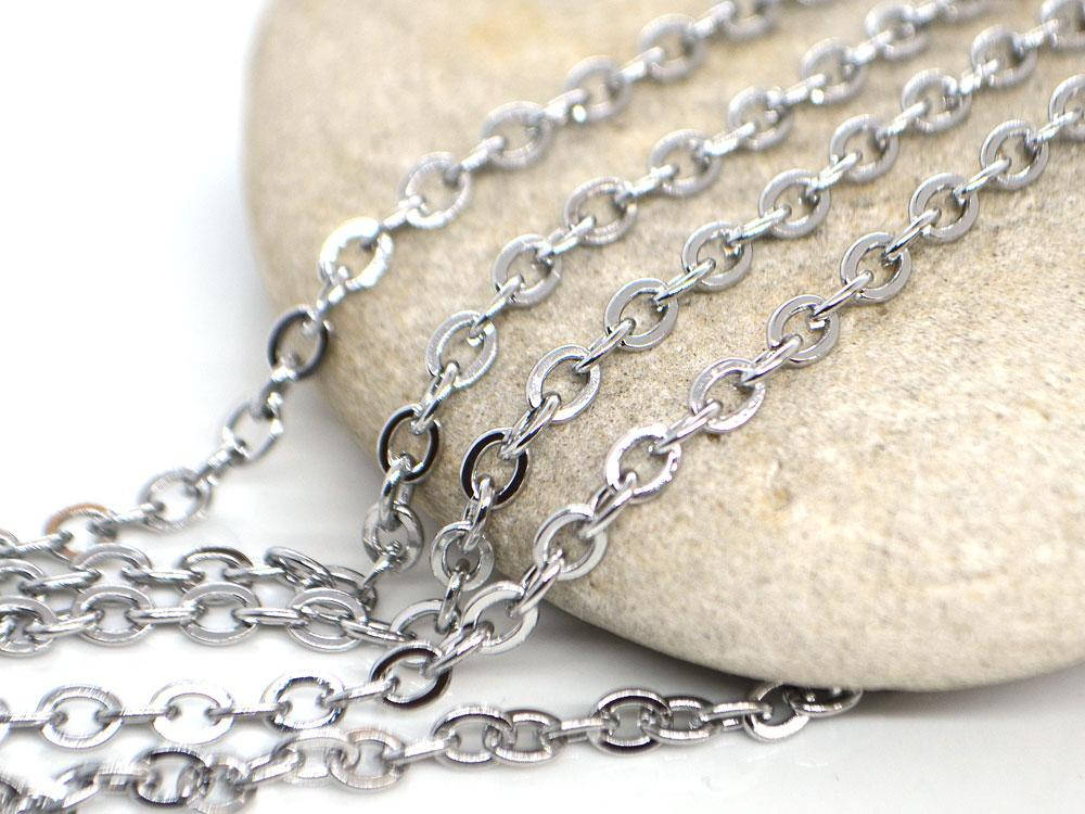 

Цепочка звенья 5 * 4мм, нерж сталь 0,5м