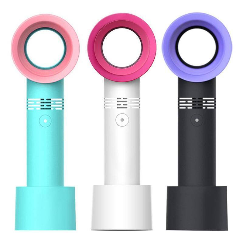 

Ручной безопасный вентилятор USB ZERQ 9 портативный USB BLADELESS 3 скорости