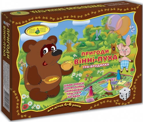 

Детская настольная игра-бродилка "Приключения Винни-Пуха" 82418 от 4х лет