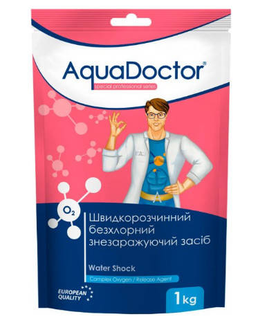 

Активный кислород для бассейна AquaDoctor Water Shock О2, 1 кг