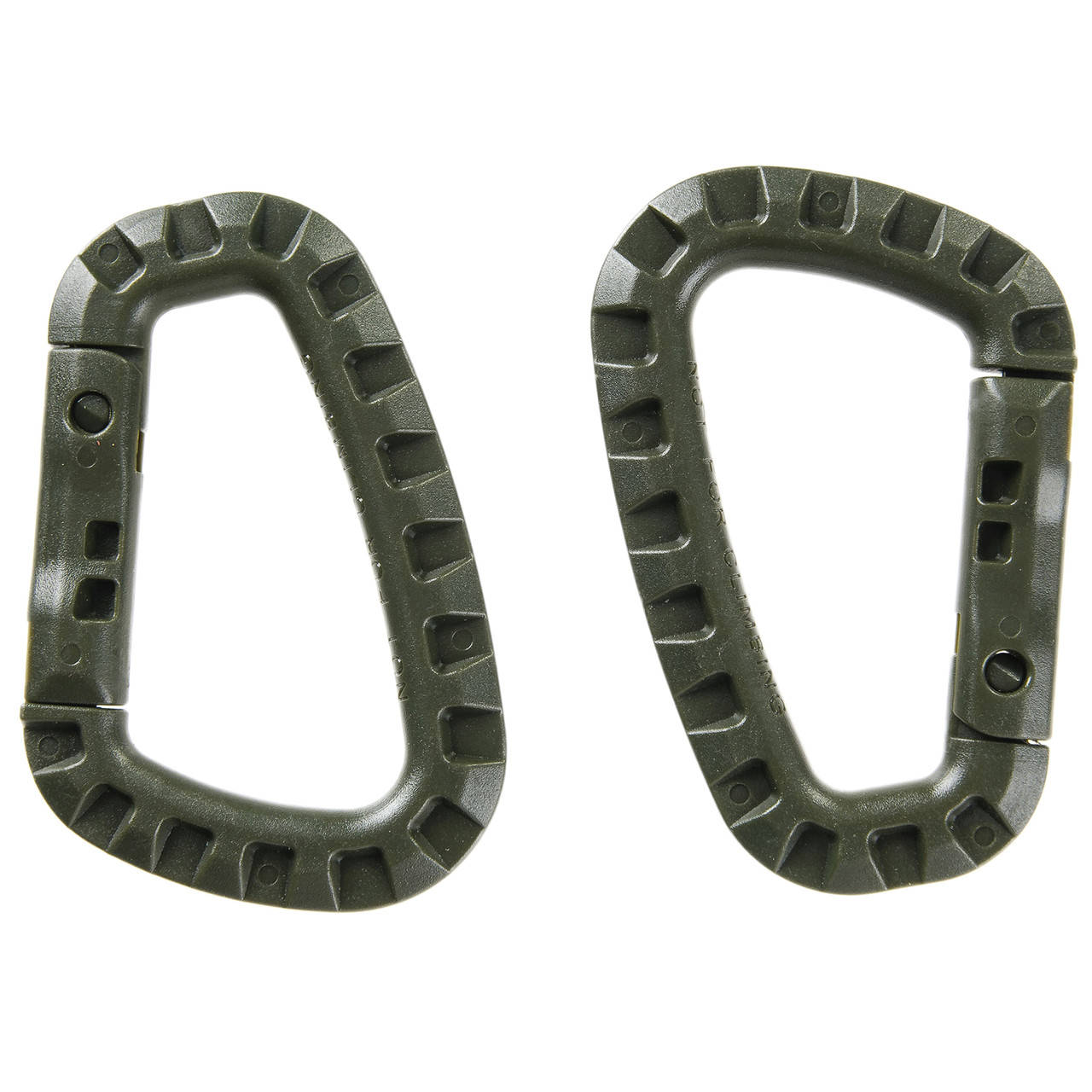 

Карабины пластиковые 85 мм MFH (2 шт.) Оливковые