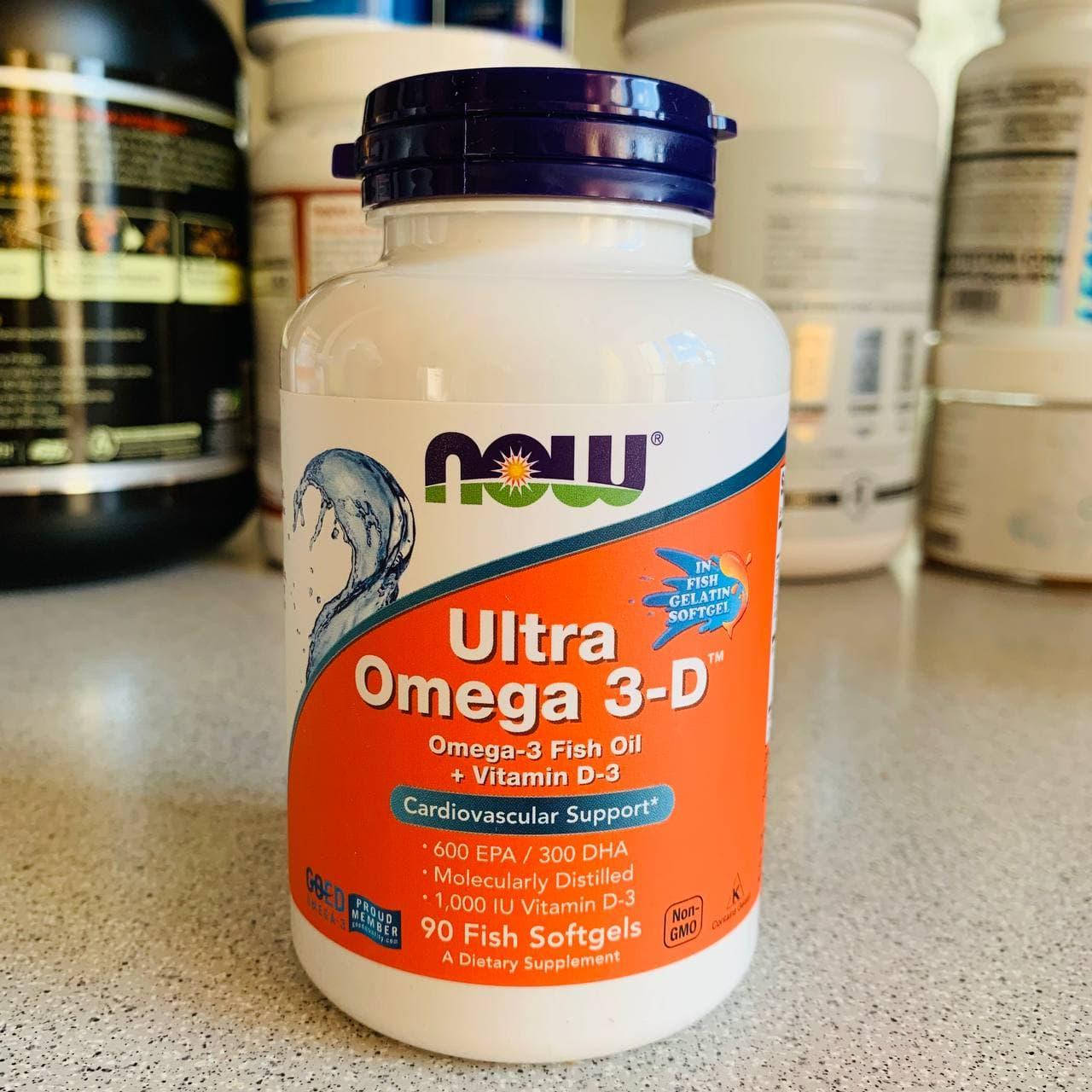 

Now Foods, Ultra Omega 3-D, 90 капсул из рыбьего желатина