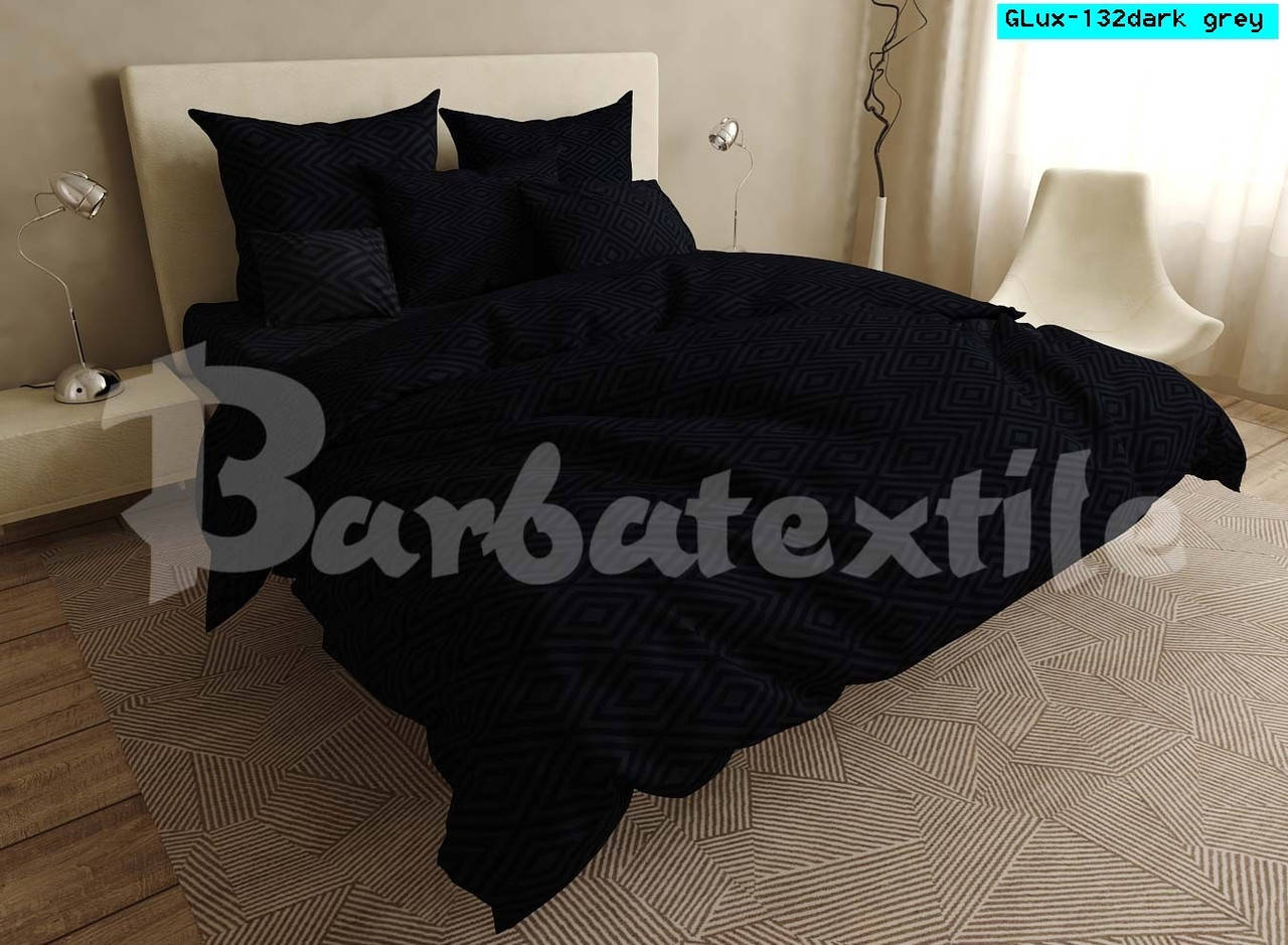 

Фигура черная - Бязь Gold - Полуторный комплект, Черный