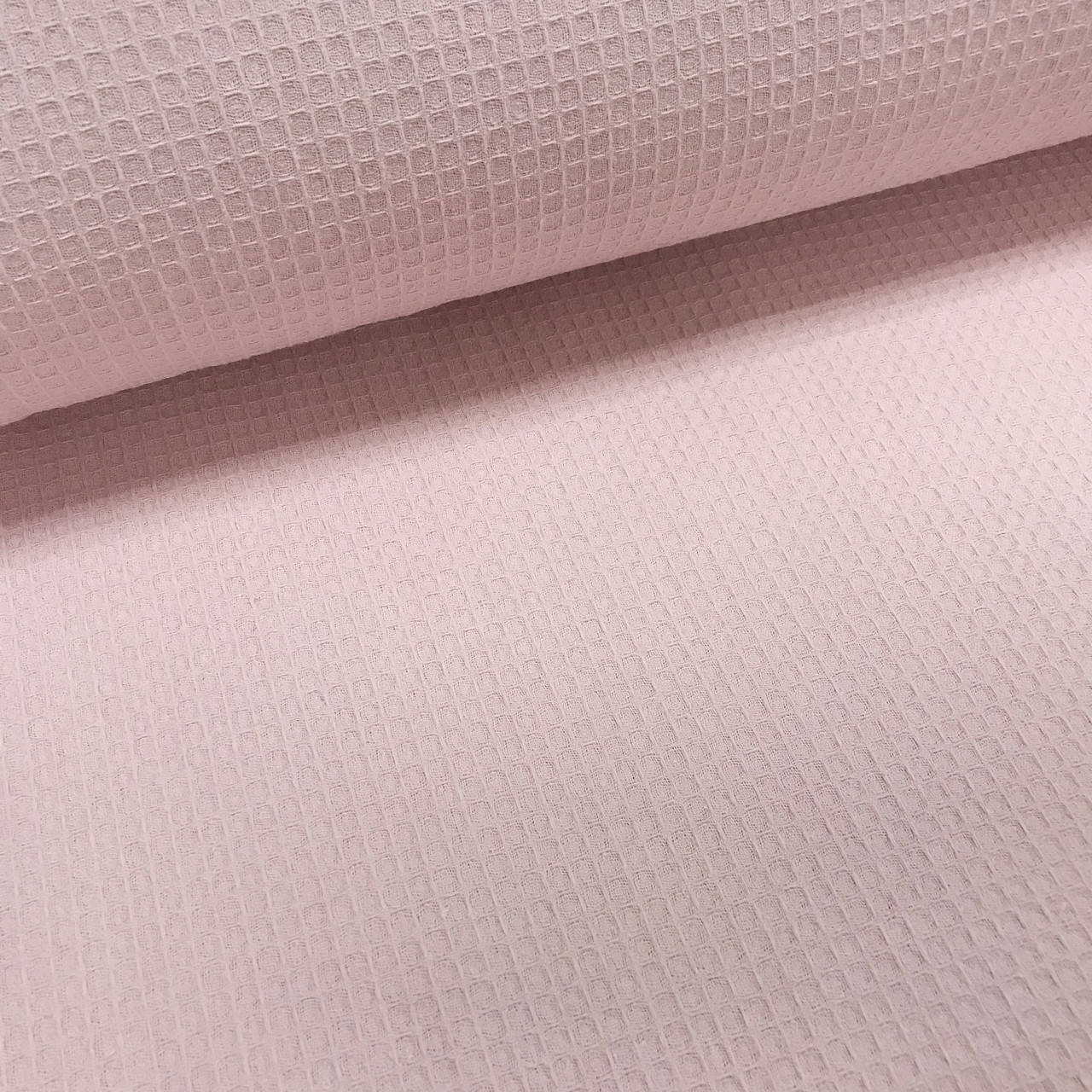 

Вафельное полотно плетение клетка, цвет розовый (шир. 2,40 м)