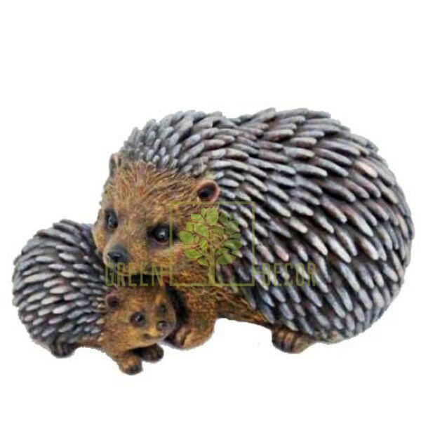 

Фигурка садовая Ежики мама с малышом