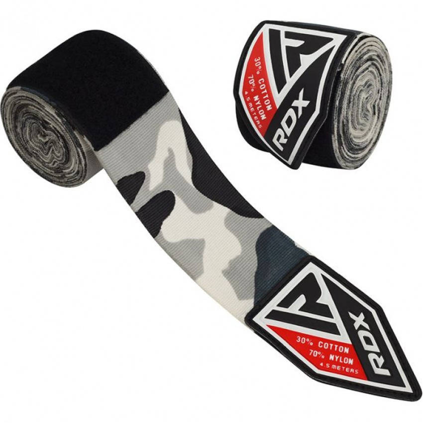 

Бинты боксерские RDX Fibra 4.5 м Camo Grey