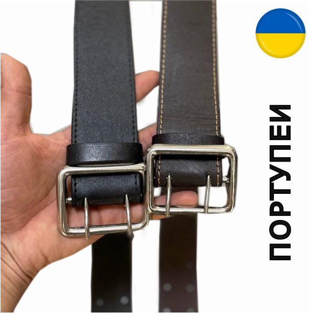 

Ремень офицерский портупея натуральная кожа коричневый (портупея) 50мм