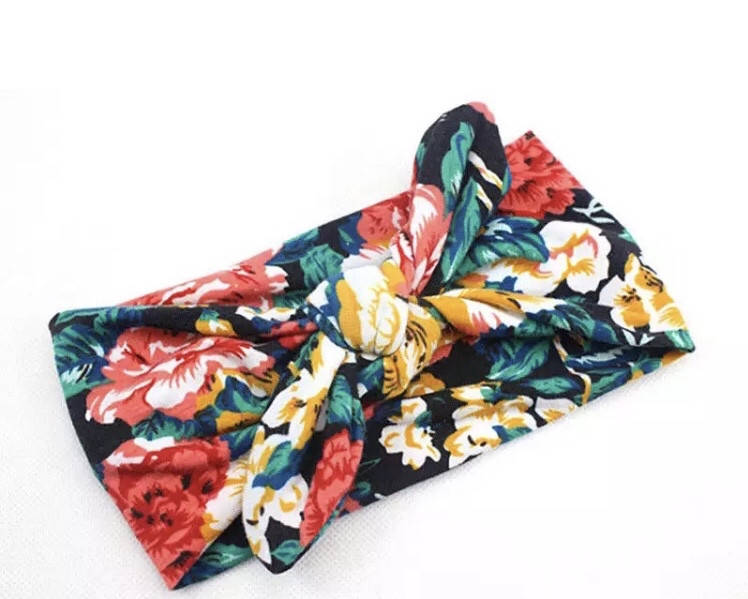 

Пов'язка на голову для дівчинки в стилі бохо Квіти. Зелена, Зелёный