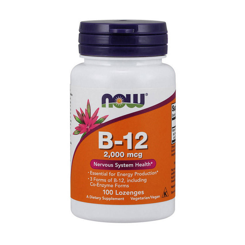 

Витамин В12 Now Foods B-12 2000 mсg 100 lozenges