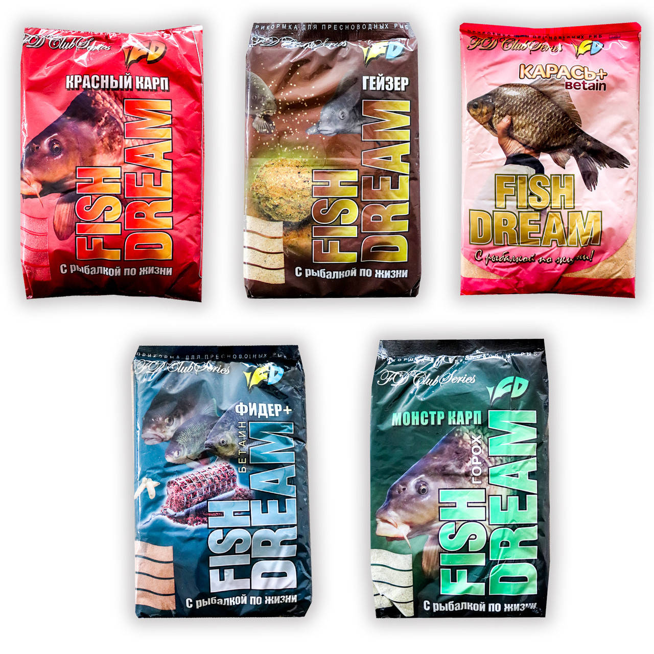 

Прикормка FishDream 1000г Карп (10шт в уп)