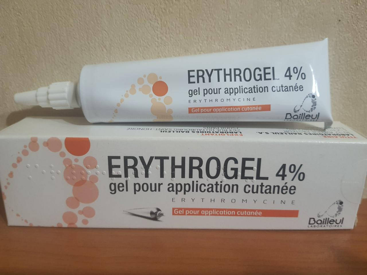 

Erythrogel 4% Эритрогель (Эритромицин) гель от акне, ассортимент