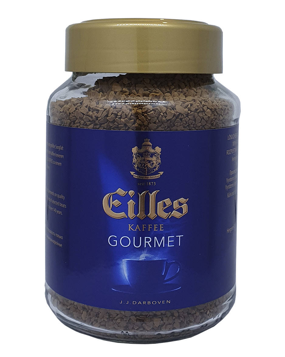 

Кава розчинна Eilles Gourmet Cafe 200 г у скляній банці J.J.Darboven (52083)