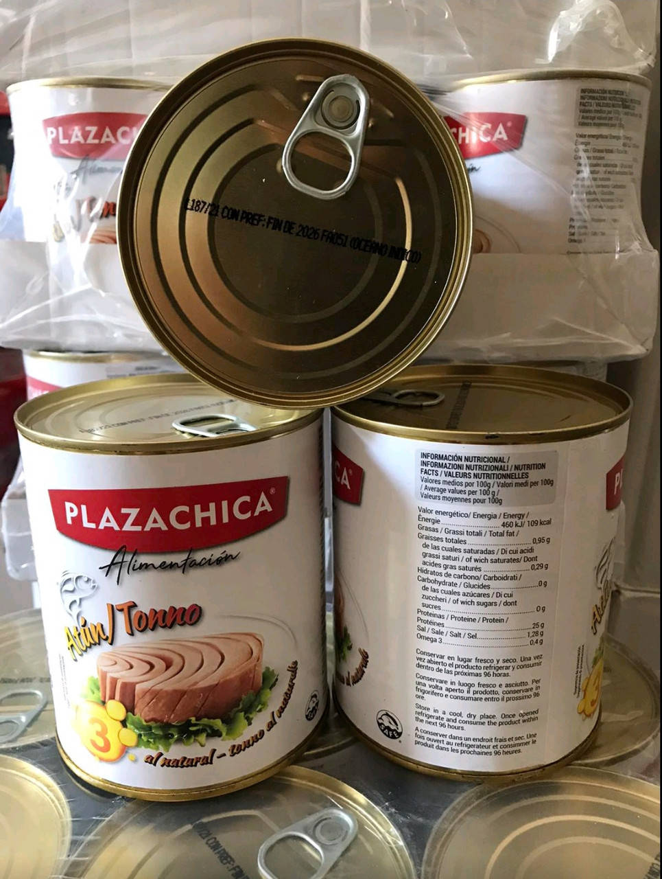

Тунец кусками в собственном Соку. Вес-800 грм.