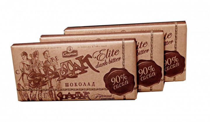 

Шоколад Спартак Гіркий 90% Елітний 90 г