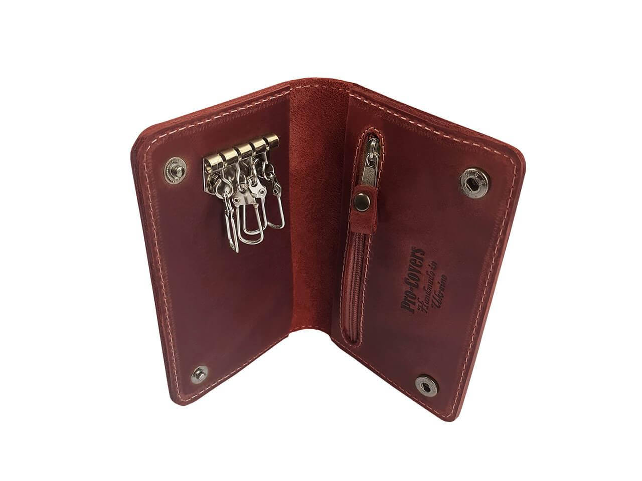 

Ключница из натуральной кожи Pro-Covers КL2-58 (коричневая), Коричневый