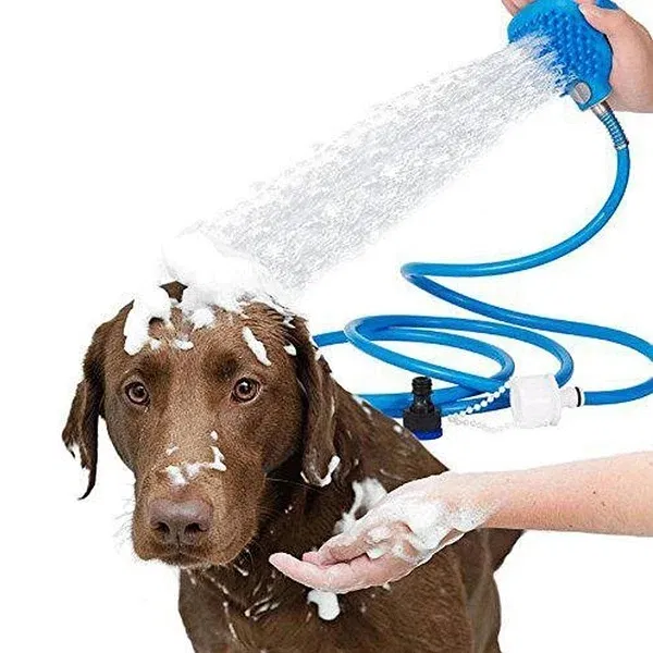 

Перчатка для мойки животных Pet washer . Щетка душ для собак, кошек.
