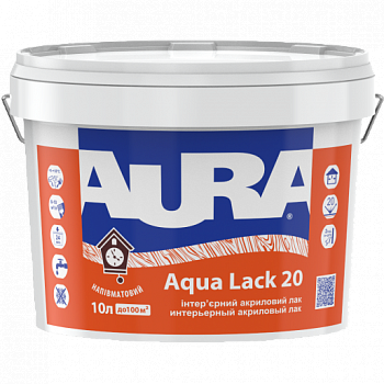 

Aura Aqua Lack 20 Інтер’єрний акриловий лак 2.5л
