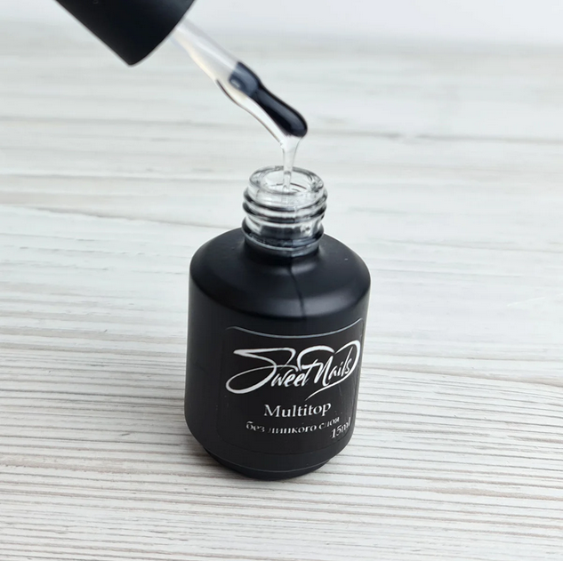 

Топ без липкого слоя для гель лака и геля Sweet Nails Multi Top густой 15мл