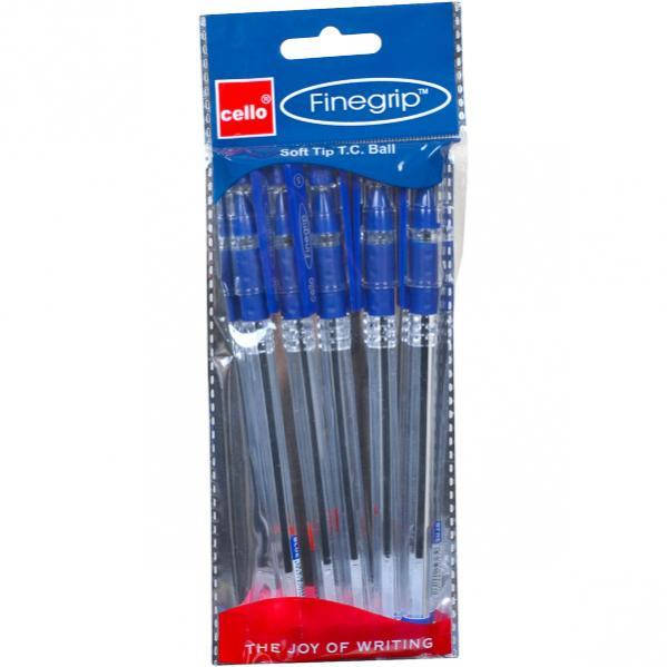 

Ручка масляная FINEGRIP Cello синяя 1 уп. (5 шт.)