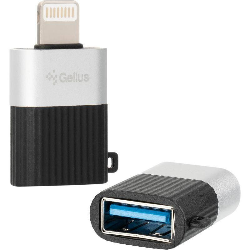 

OTG-переходник Gelius GP-OTG003 Adapter USB 3.0 to Lightning Black, Черный