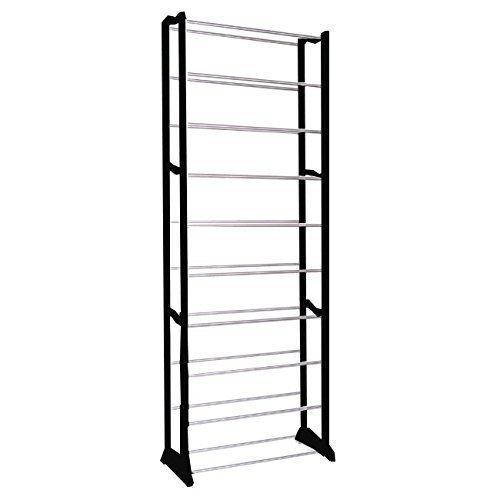 

Подставка этажерка для обуви на 10 полок 1400x250x500 мм полочка, Черный