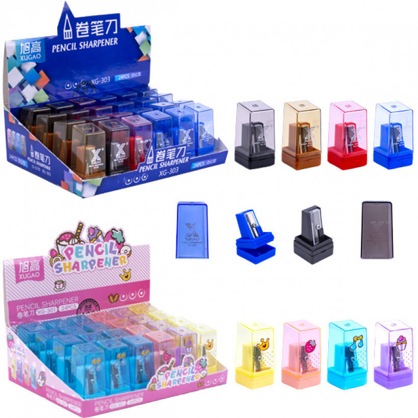 

Точилка Color пластиковая с контейнером арт. 96918, Разные цвета