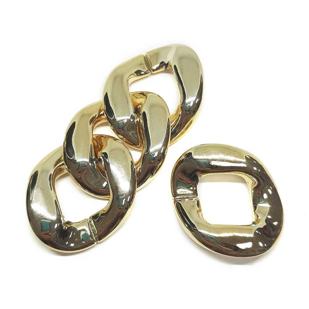 

Звено пластиковое HR3018 цвет желтое золото