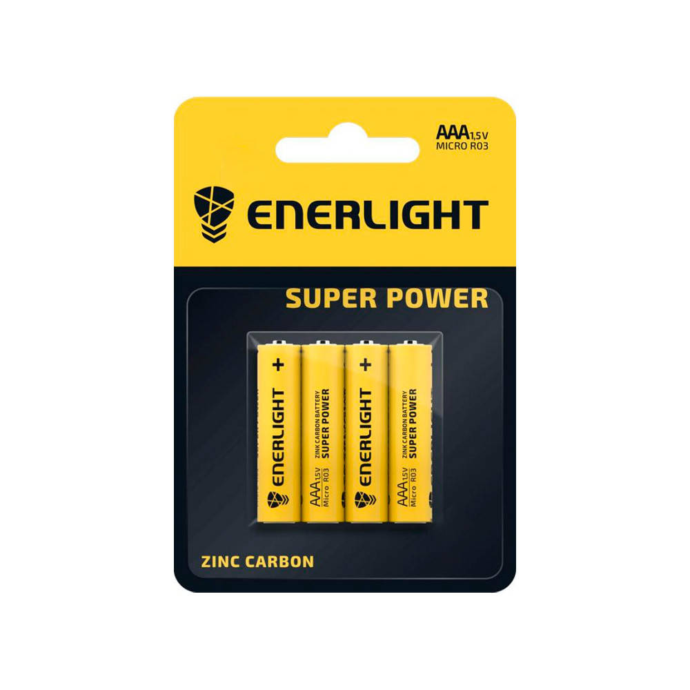 

Батарейка Enerlight Super Power R03 AAA Zink-Carbon 1,5V 4 шт