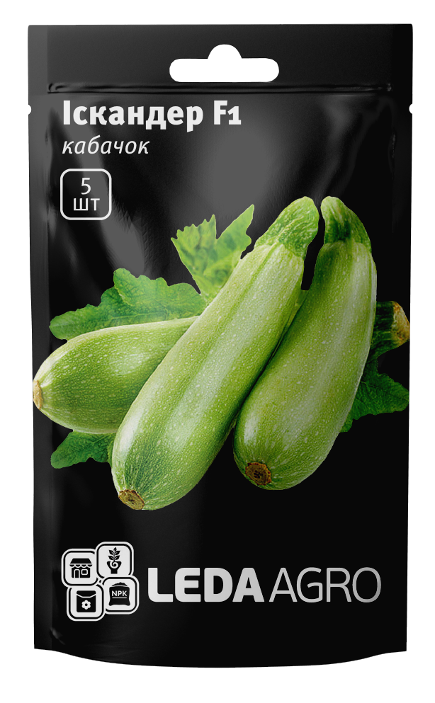 

Кабачок Іскандер F1 5нас. (ТМ Лєда)