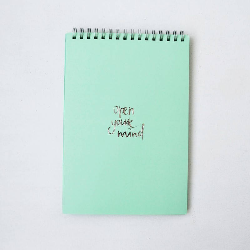 

Блокнот A5 на спіралі Profiplan TITLE OFFICE green в клітинку 64арк, зелений папір, обкл. картон