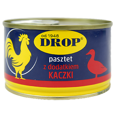 

Паштет з качки Дроп Drop z kaczki 160g 20шт/ящ (Код : 00-00011966)