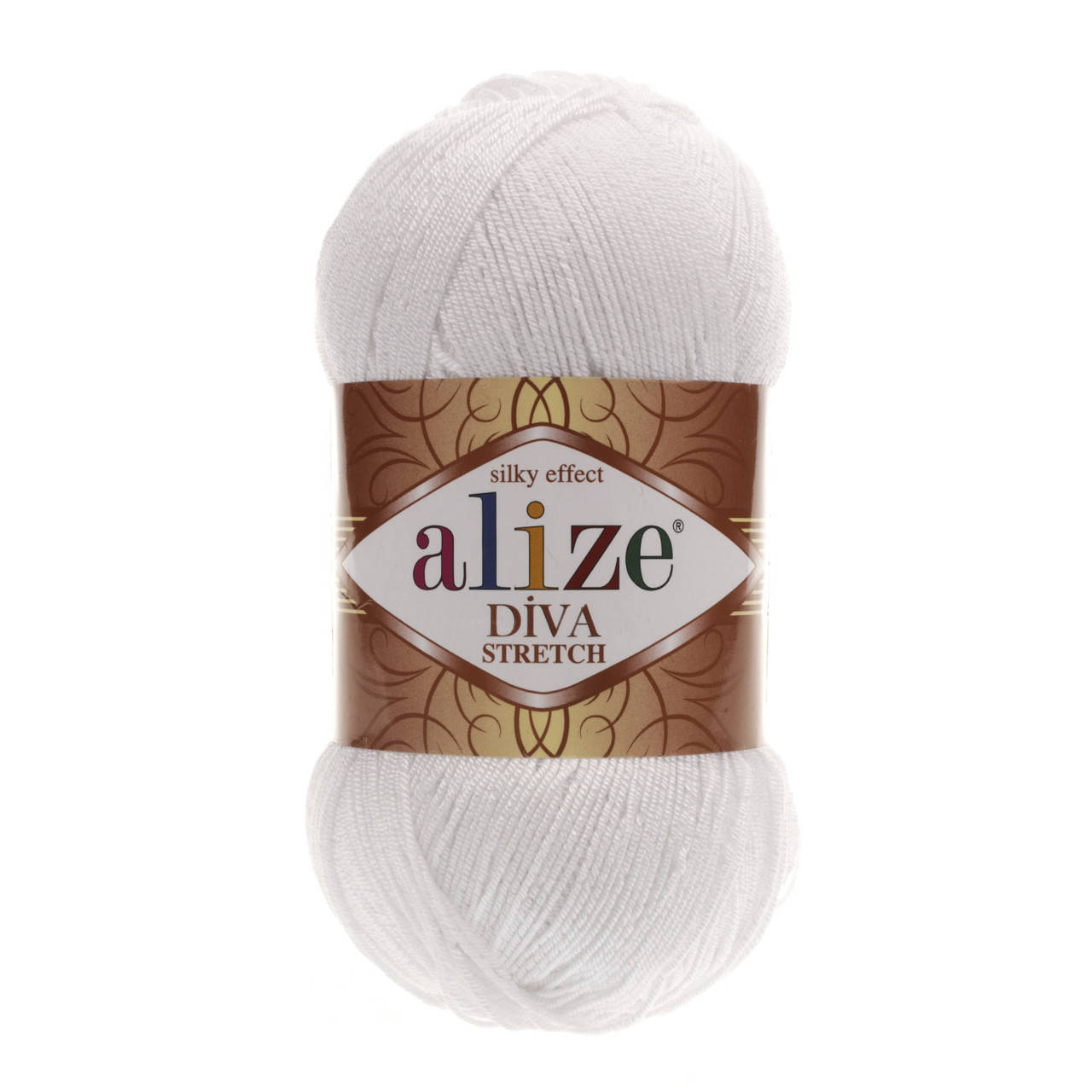 

Пряжа Alize DIVA STRETCH 55 Белый (Ализе Дива Стрейч)