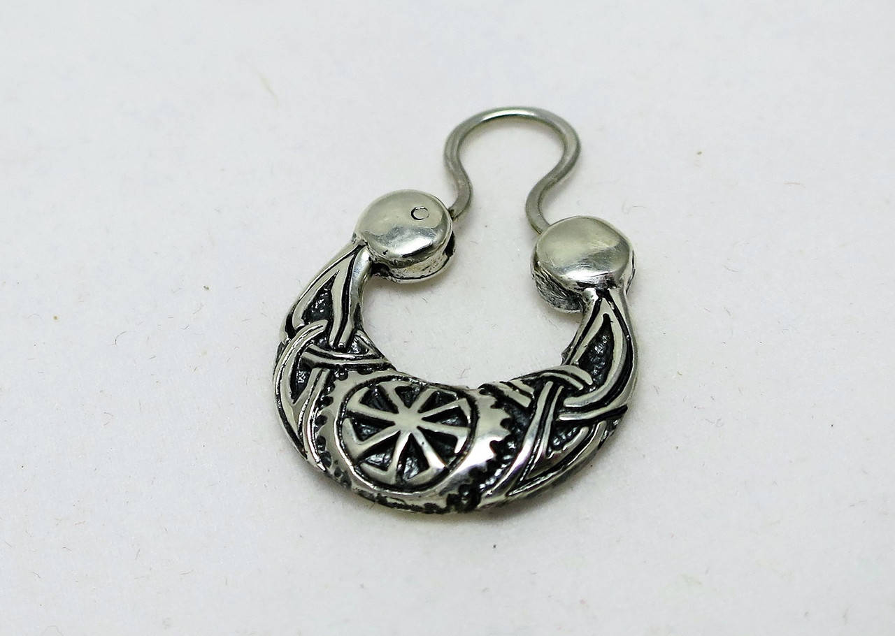 

Серьга мужская коловрат серебро