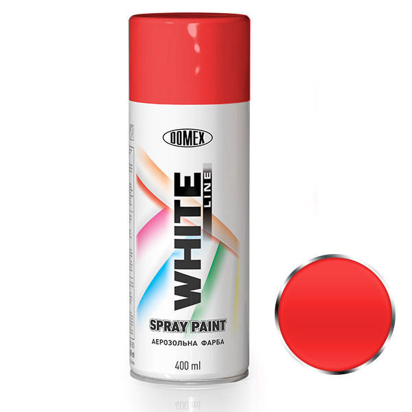 

Краска в баллончике Металлик Domex White Line. 400 мл. Красный 142