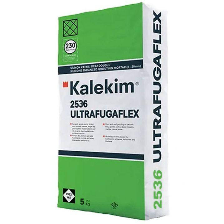 

Эластичная затирка для швов с силиконом Kalekim Ultrafuga Flex 2536 Серый сатин (5 кг)