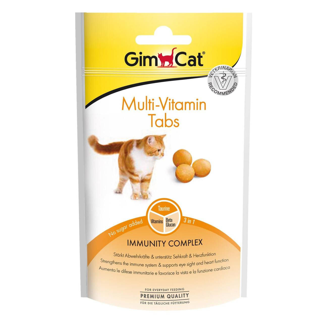

GimCat Multi-Vitamin Tabs 40г для кошек (мультивитамин)
