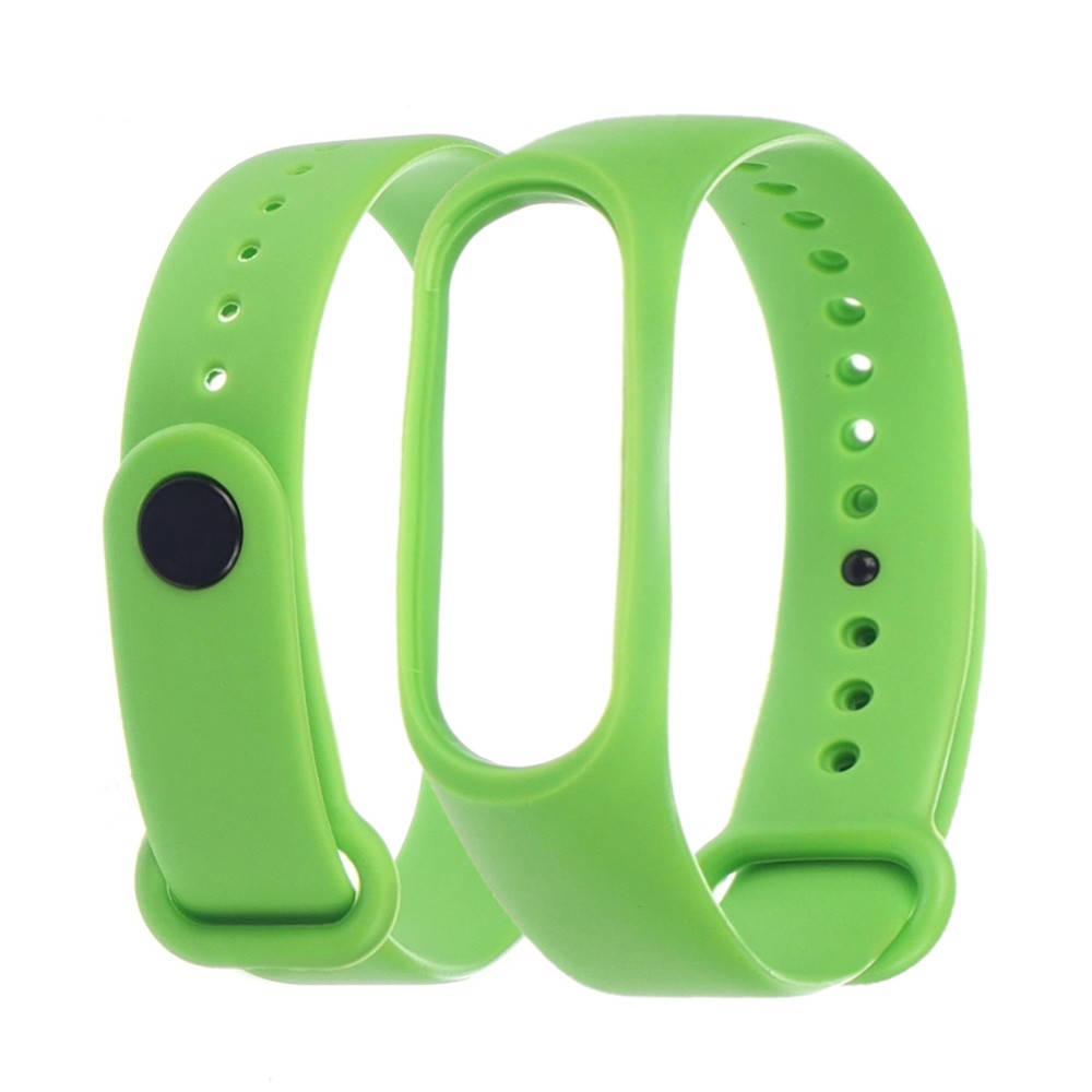

Ремешок силиконовый для Xiaomi Mi Band 3/ 4 салатовый