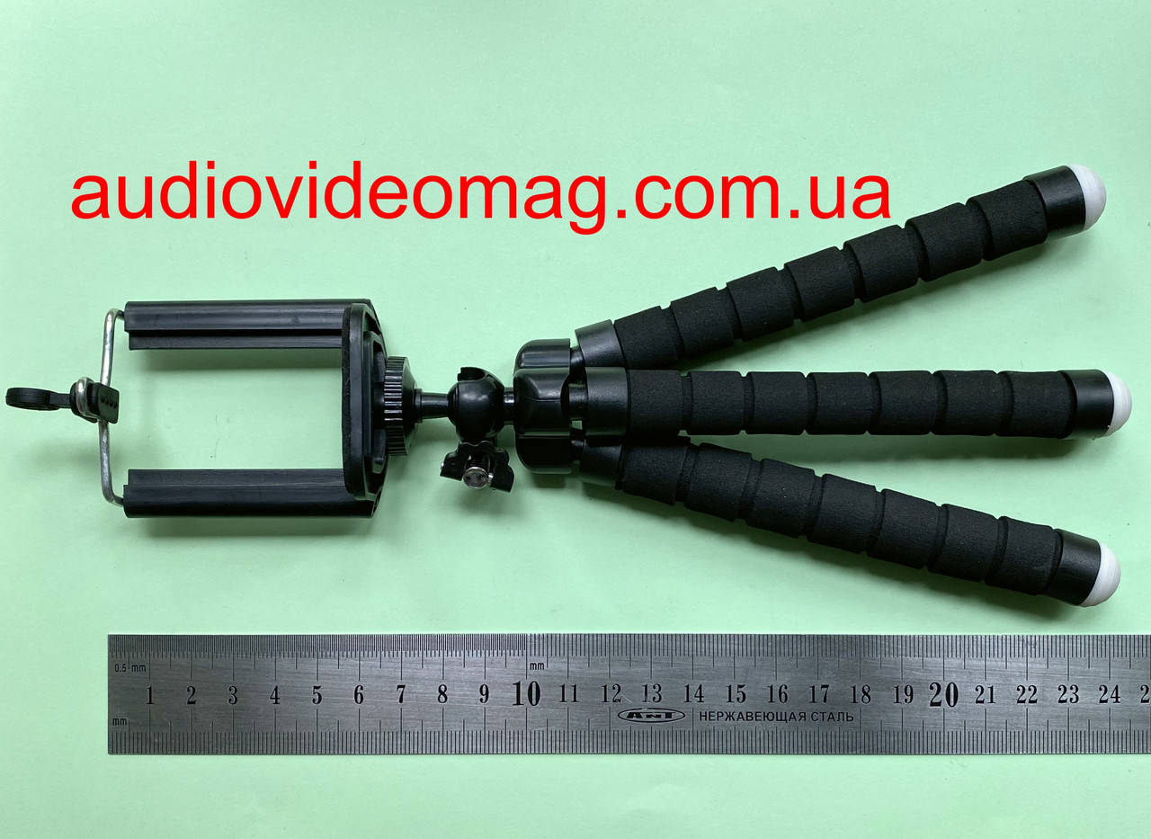 

Тренога "Гибкие ножки", малая (24 см), для смартфона. Цвет - черный