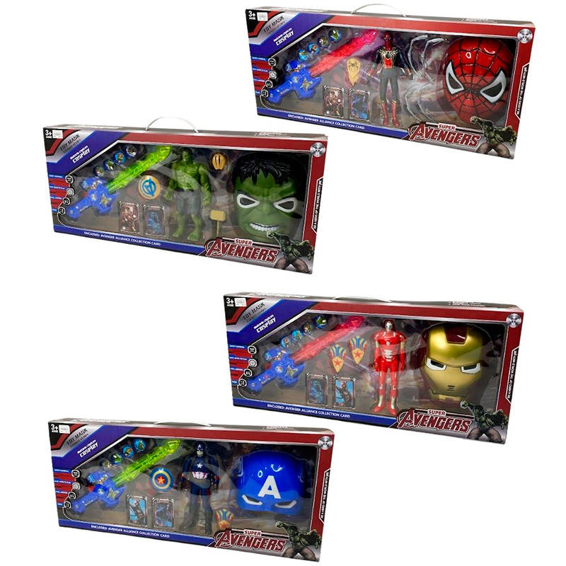 

Игровой набор супергероя 564-877/878/879/880, свет, звук, 4 вида
