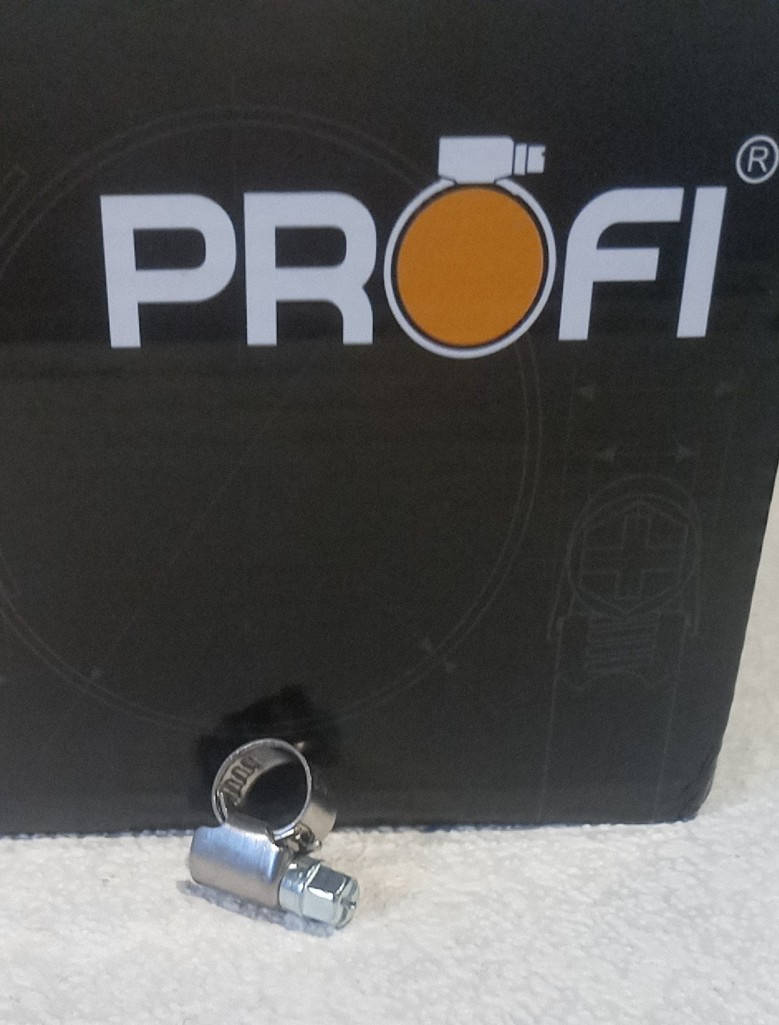 

Хомут нержавейка червячный 6 - 10 мм Profi