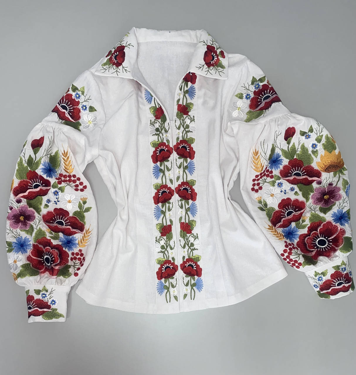 

Блуза "Макове поле", Белый