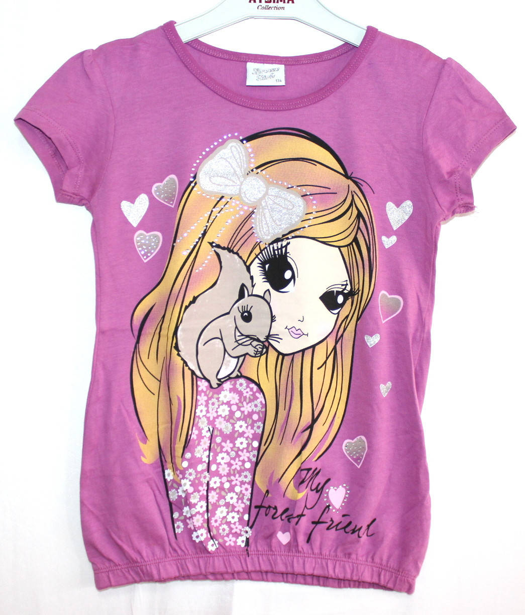 

"SALE" Футболка детская летняя с принтом на девочку 128-164 см (7цв) "GLORIA" купить недорого от прямого, Разные цвета