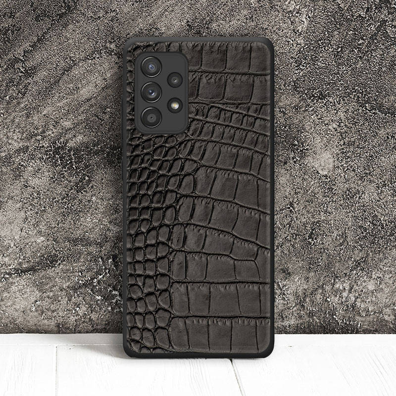 

Кожаный чехол Boxface Samsung Galaxy A32 4G (A325) Crocodile Black, Черный
