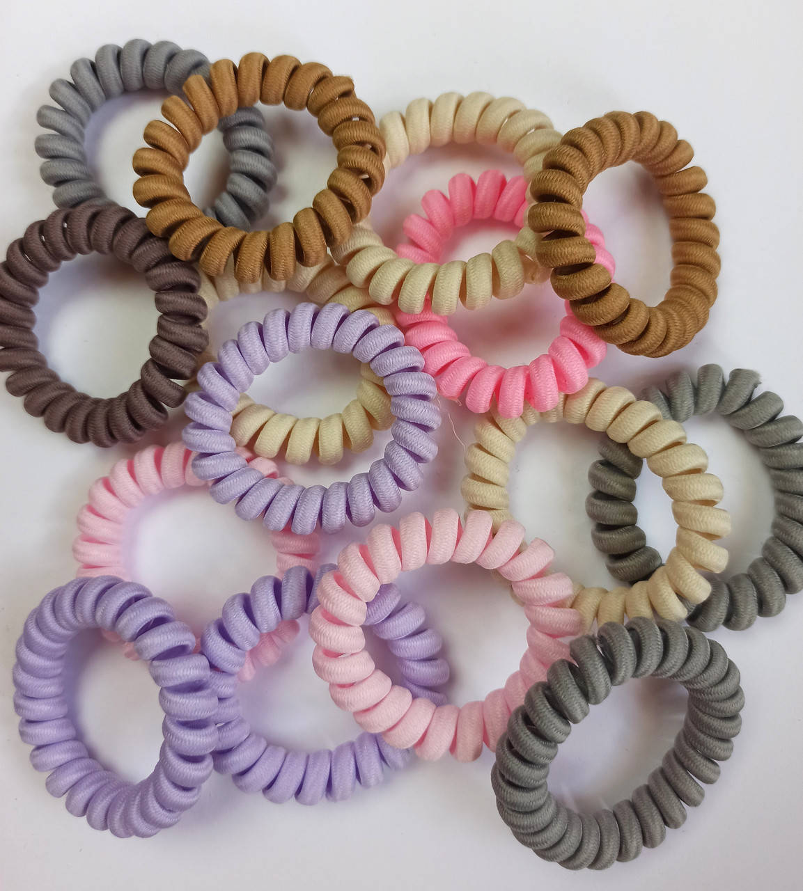 

Резинка для волос Пружинка Микс цветов 5 см Цена за 10 шт