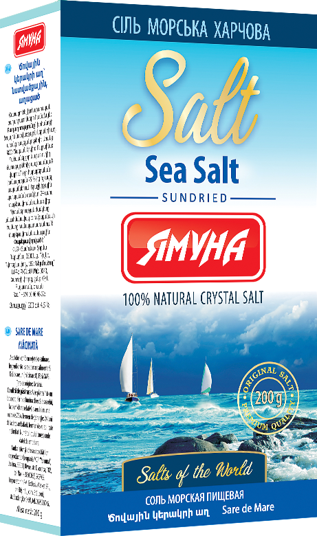 

Сіль "Морська" 200г Ямуна (Я000119)