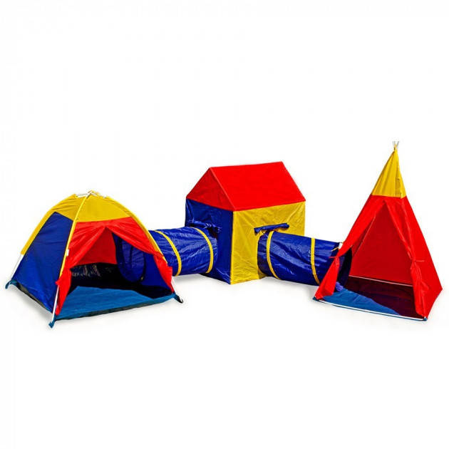 

Дитяча палатка 5 в 1 IGLO + WIGWAM + ТУНЕЛЬ+Будиночок - 8906