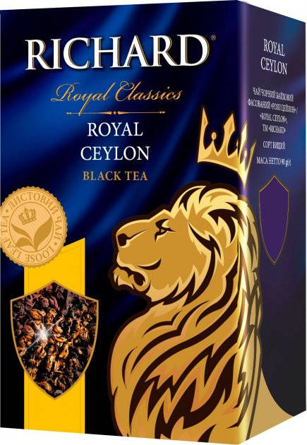 

Чай Richard чорний байховий листовий Royal Ceylon 90 г