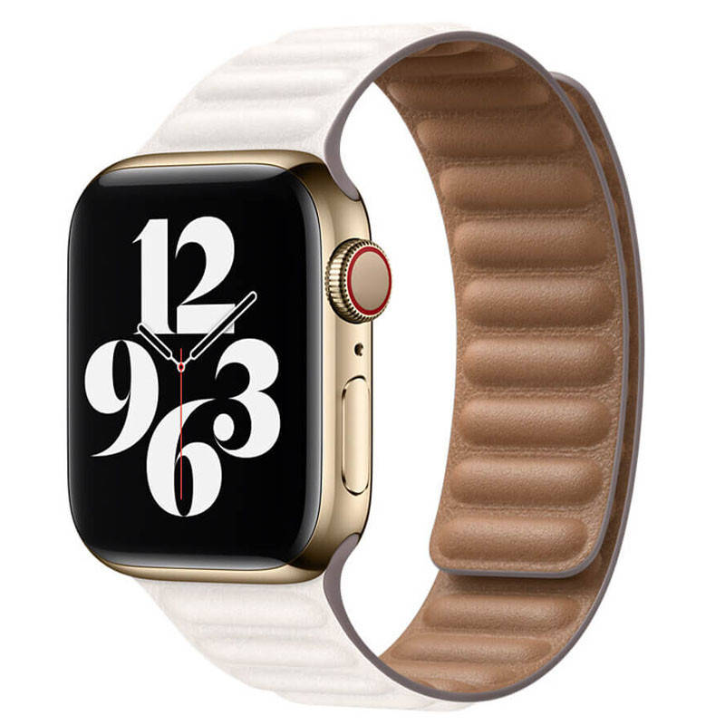 

Кожаный Ремешок для Apple watch 38mm/40mm (Белый)